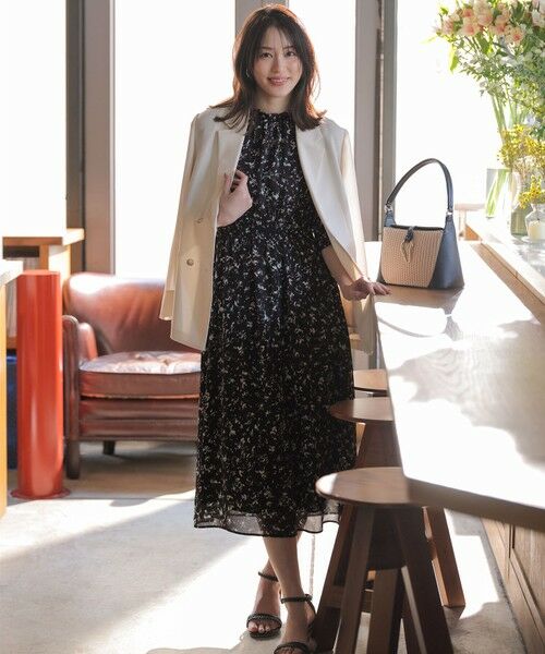 L size ONWARD(大きいサイズ) / エルサイズオンワード テーラードジャケット | シアーメッシュ ダブルジャケット | 詳細14