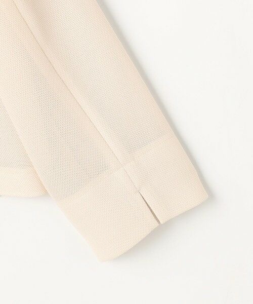 L size ONWARD(大きいサイズ) / エルサイズオンワード その他アウター | シアーメッシュ ノーカラージャケット | 詳細9