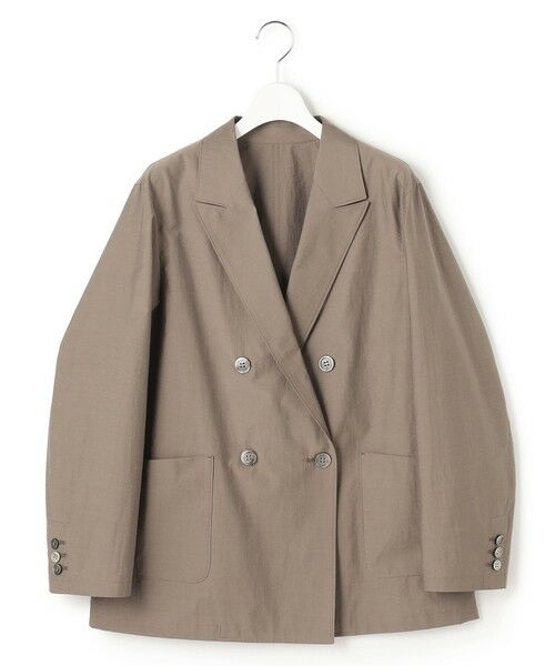 L size ONWARD(大きいサイズ) / エルサイズオンワード その他アウター | MANTECOブライトワッシャー ダブル ジャケット | 詳細8