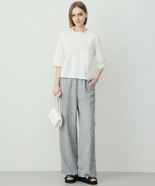 L size ONWARD(大きいサイズ) / エルサイズオンワード カットソー | シャツジーナプレーディング ランタンスリーブカットソー | 詳細1