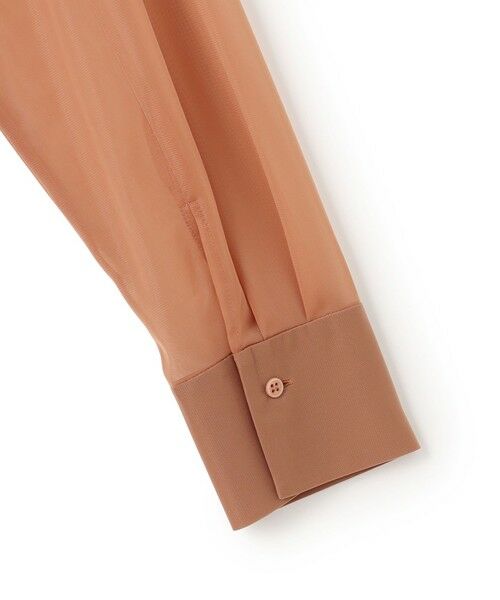 L size ONWARD(大きいサイズ) / エルサイズオンワード シャツ・ブラウス | ハイゲージチュール ロングシャツ | 詳細9