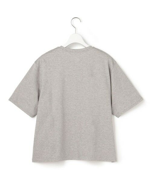 L size ONWARD(大きいサイズ) / エルサイズオンワード カットソー | レースコンビ ロゴTシャツ | 詳細5