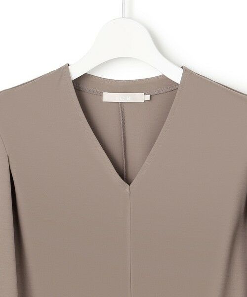 L size ONWARD(大きいサイズ) / エルサイズオンワード カットソー | スパンプラチナム Vネックカットソー | 詳細7