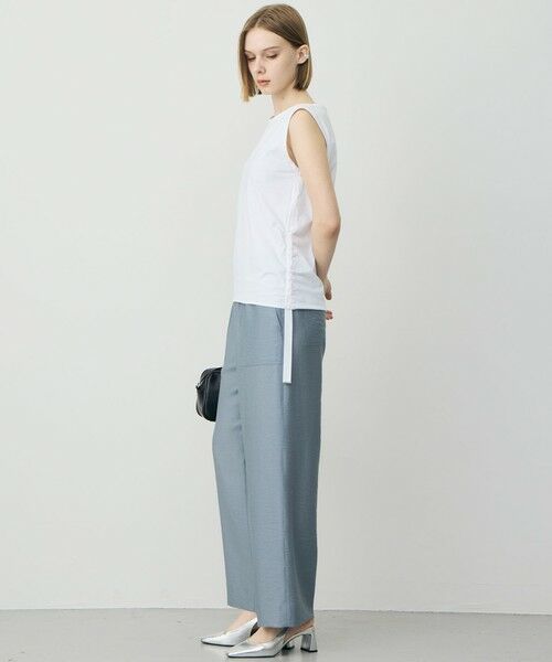 L size ONWARD(大きいサイズ) / エルサイズオンワード カットソー | マットスキューバ ノースリーブカットソー | 詳細5