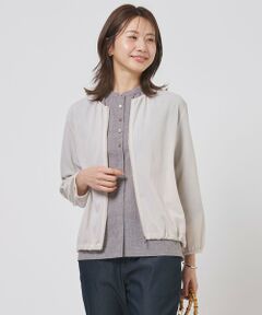 L size ONWARD(大きいサイズ) / エルサイズオンワード ブルゾン | シアーブルゾン