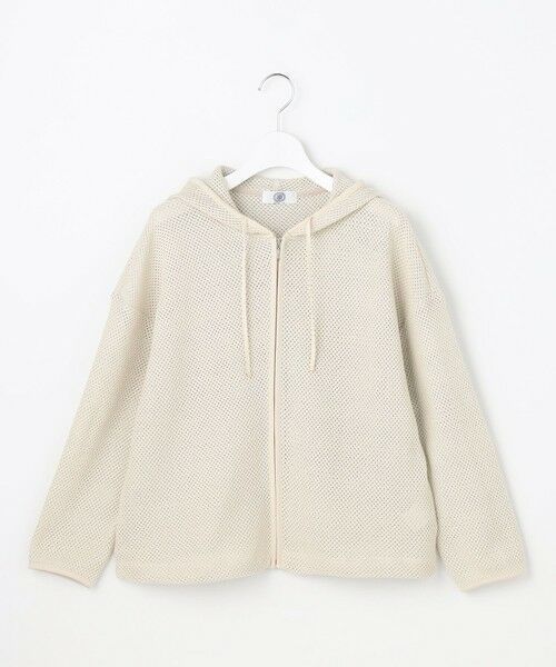 L size ONWARD(大きいサイズ) / エルサイズオンワード パーカー | ラッセルレース パーカー（ベージュ系）