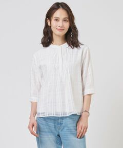 L size ONWARD(大きいサイズ) / エルサイズオンワード カットソー | シアーチェック カットソー