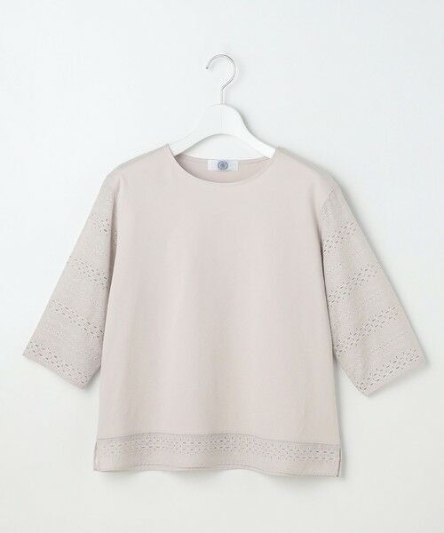 L size ONWARD(大きいサイズ) / エルサイズオンワード カットソー | 【一枚で着映え】スムースジャージー 刺繍 カットソー | 詳細6