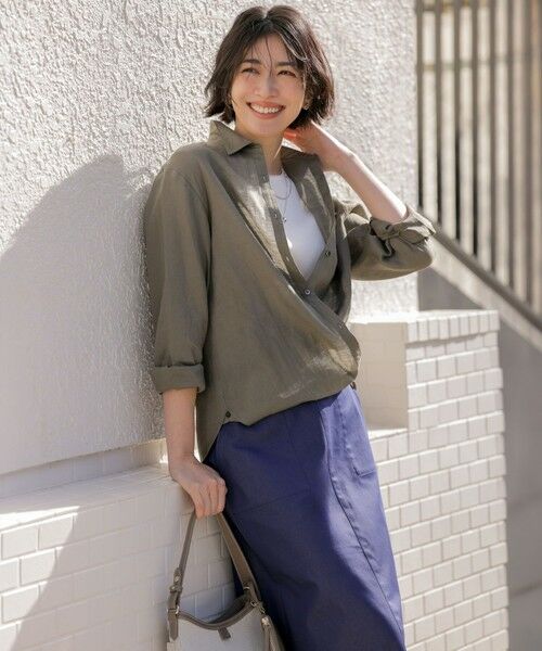 L size ONWARD(大きいサイズ) / エルサイズオンワード カットソー | スムースジャージー ノースリーブ カットソー | 詳細1