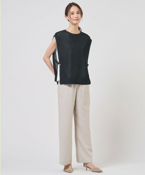 L size ONWARD(大きいサイズ) / エルサイズオンワード カットソー | スムースジャージー ノースリーブ カットソー | 詳細6