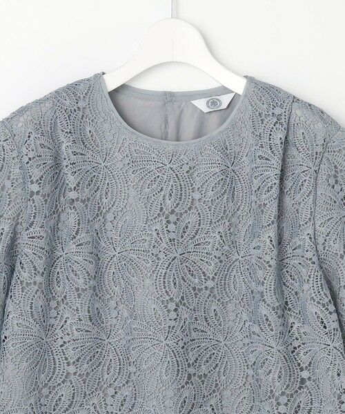 L size ONWARD(大きいサイズ) / エルサイズオンワード カットソー | レースコンビジャージー カットソー | 詳細11