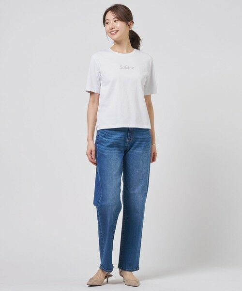 L size ONWARD(大きいサイズ) / エルサイズオンワード カットソー | 刺繍ロゴ Tシャツ | 詳細1