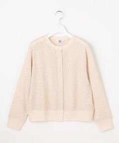 L size ONWARD(大きいサイズ) / エルサイズオンワード カーディガン・ボレロ | 【冷房対策に】レーシー カーディガン