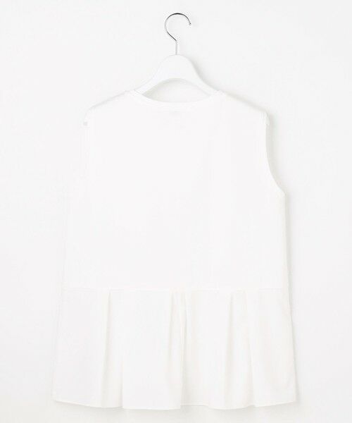 L size ONWARD(大きいサイズ) / エルサイズオンワード タンクトップ | コットンスムース レイヤードフレア カットソー | 詳細10