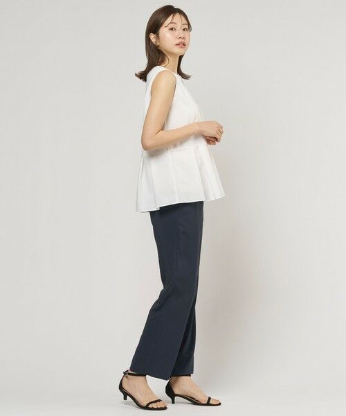 L size ONWARD(大きいサイズ) / エルサイズオンワード タンクトップ | コットンスムース レイヤードフレア カットソー | 詳細2
