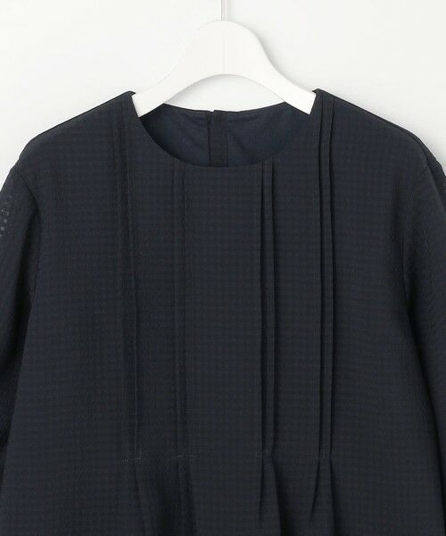 L size ONWARD(大きいサイズ) / エルサイズオンワード カットソー | シアーブロックチェック カットソー | 詳細7