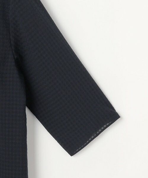 L size ONWARD(大きいサイズ) / エルサイズオンワード カットソー | シアーブロックチェック カットソー | 詳細8