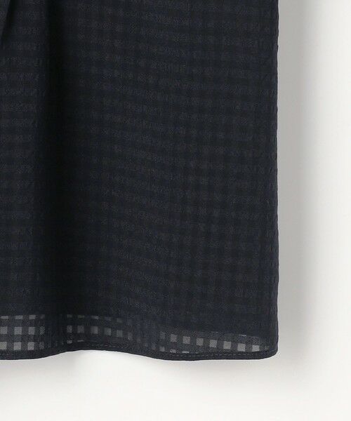 L size ONWARD(大きいサイズ) / エルサイズオンワード カットソー | シアーブロックチェック カットソー | 詳細9