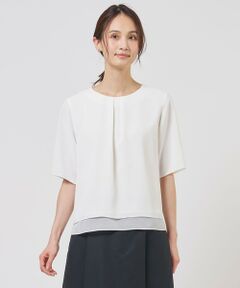 L size ONWARD(大きいサイズ) / エルサイズオンワード カットソー | ドライシフォン カットソー