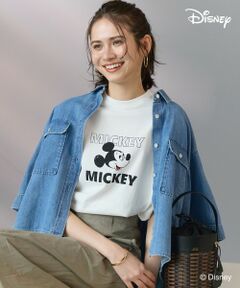 L size ONWARD(大きいサイズ) / エルサイズオンワード カットソー | 【SLOW/一部店舗限定】Mickeyデザイン Tシャツ