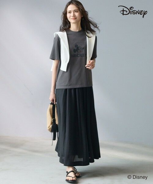 L size ONWARD(大きいサイズ) / エルサイズオンワード カットソー | 【SLOW/一部店舗限定】Mickeyデザイン Tシャツ | 詳細3