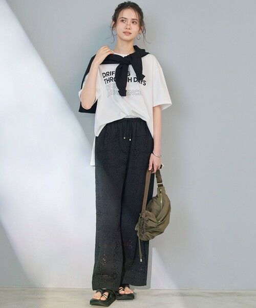 L size ONWARD(大きいサイズ) / エルサイズオンワード カットソー | 【SLOW/一部店舗限定】ヴィンテージライクジャージー Tシャツ | 詳細1