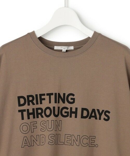 L size ONWARD(大きいサイズ) / エルサイズオンワード カットソー | 【SLOW/一部店舗限定】ヴィンテージライクジャージー Tシャツ | 詳細8