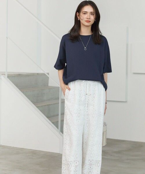 L size ONWARD(大きいサイズ) / エルサイズオンワード カットソー | 【SLOW/一部店舗限定】ライトダンボール ドルマンスリーブ カットソー | 詳細10