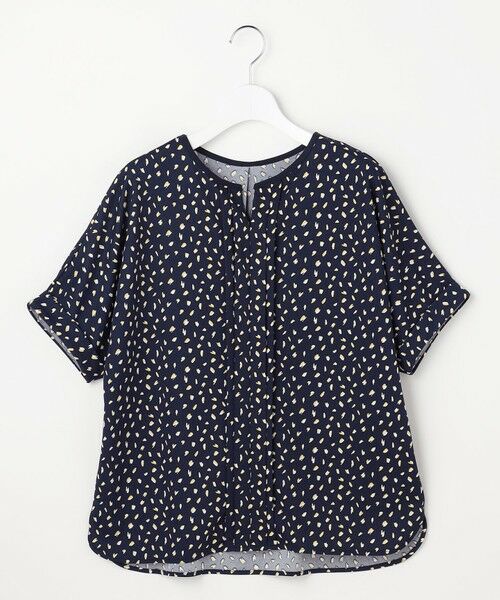 L size ONWARD(大きいサイズ) / エルサイズオンワード カットソー | ジョーゼットフロントタック プルオーバー | 詳細27