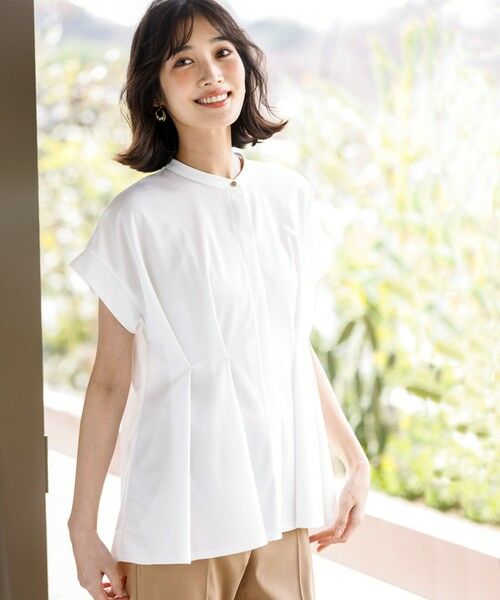 L size ONWARD(大きいサイズ) / エルサイズオンワード カットソー | カナパウエストタック プルオーバー | 詳細1