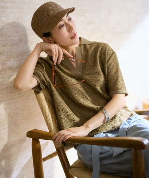 L size ONWARD(大きいサイズ) / エルサイズオンワード カットソー | 【カタログ掲載】ラッセルレースジャージー トップス | 詳細11