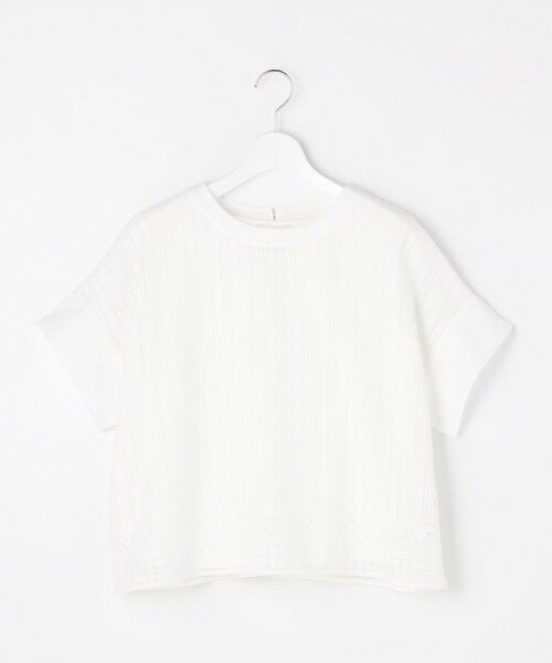 L size ONWARD(大きいサイズ) / エルサイズオンワード カットソー | 【カタログ掲載・2点SET】レースエッジ プルオーバー | 詳細4