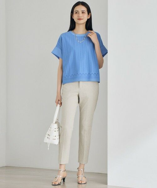 L size ONWARD(大きいサイズ) / エルサイズオンワード カットソー | 【カタログ掲載・2点SET】レースエッジ プルオーバー | 詳細5