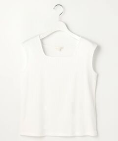 L size ONWARD(大きいサイズ) / エルサイズオンワード タンクトップ | 【SHIHOさん着用】スクエアネック インナー