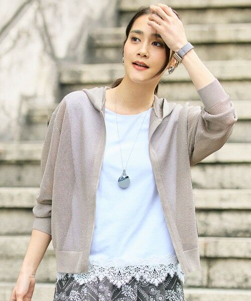 L size ONWARD(大きいサイズ) / エルサイズオンワード タンクトップ | 【累計3000枚突破の名品がアップデート・着回し力抜群】レース タンクトップ（オフ）