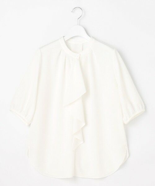 L size ONWARD(大きいサイズ) / エルサイズオンワード カットソー | 【人気素材】アムンゼンジャージー5分袖 トップス（オフ）