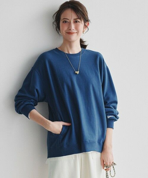 L size ONWARD(大きいサイズ) / エルサイズオンワード スウェット | カラー スウェット（ブルーベリー色）
