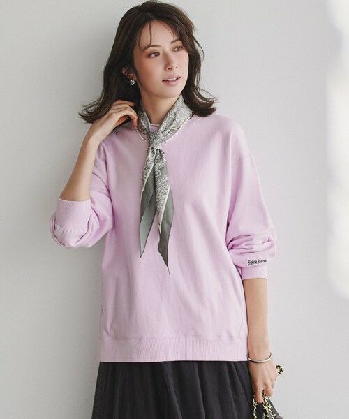 L size ONWARD(大きいサイズ) / エルサイズオンワード スウェット | カラー スウェット（ラベンダー色）