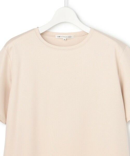 L size ONWARD(大きいサイズ) / エルサイズオンワード カットソー | シアーエンブロイダリー キャミソール コンビ Tシャツ | 詳細14