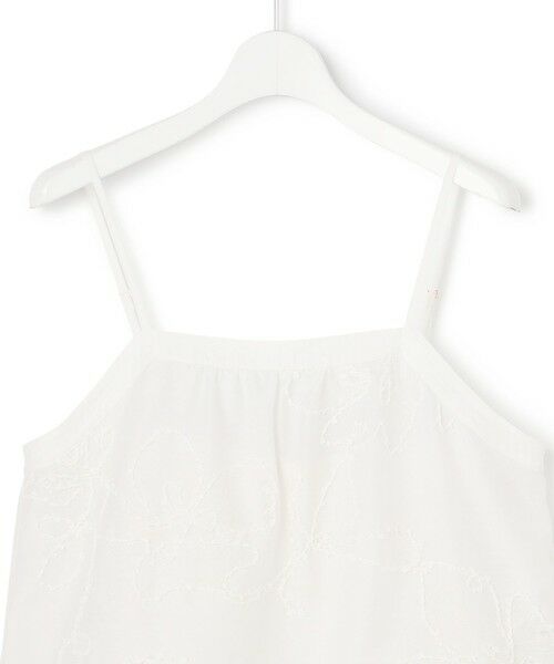 L size ONWARD(大きいサイズ) / エルサイズオンワード カットソー | シアーエンブロイダリー キャミソール コンビ Tシャツ | 詳細20