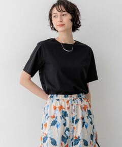 L size ONWARD(大きいサイズ) / エルサイズオンワード カットソー | 【見上愛さん着用】シアーコンフォート クルーネック Tシャツ