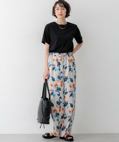 L size ONWARD(大きいサイズ) / エルサイズオンワード カットソー | 【見上愛さん着用】シアーコンフォート クルーネック Tシャツ | 詳細11