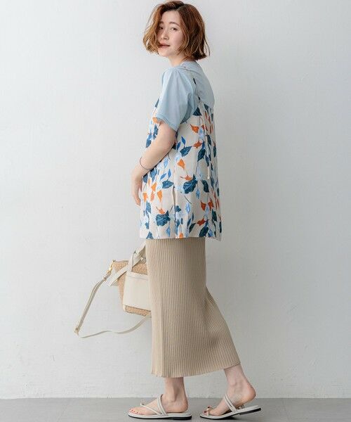 L size ONWARD(大きいサイズ) / エルサイズオンワード カットソー | 【見上愛さん着用】シアーコンフォート クルーネック Tシャツ | 詳細21