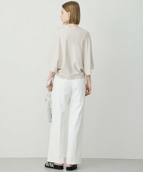 L size ONWARD(大きいサイズ) / エルサイズオンワード カーディガン・ボレロ | フライスリーブ Vネックカーディガン | 詳細2