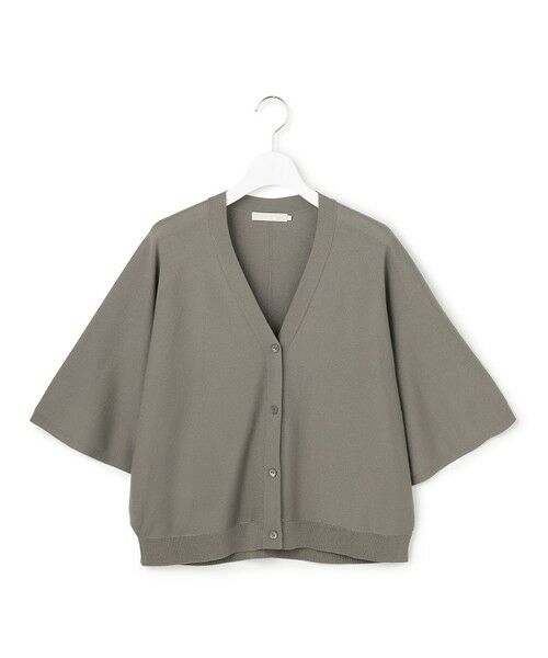 L size ONWARD(大きいサイズ) / エルサイズオンワード カーディガン・ボレロ | フライスリーブ Vネックカーディガン | 詳細8