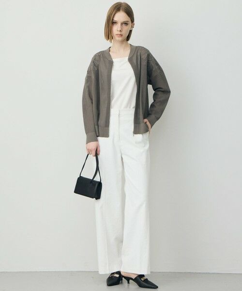 L size ONWARD(大きいサイズ) / エルサイズオンワード ブルゾン | メッシュレースブルゾン | 詳細1