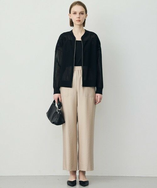 L size ONWARD(大きいサイズ) / エルサイズオンワード ブルゾン | メッシュレースブルゾン | 詳細5