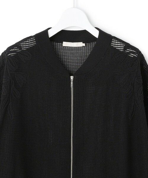 L size ONWARD(大きいサイズ) / エルサイズオンワード ブルゾン | メッシュレースブルゾン | 詳細10