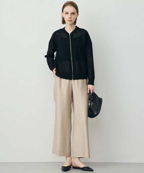 L size ONWARD(大きいサイズ) / エルサイズオンワード ブルゾン | メッシュレースブルゾン | 詳細6