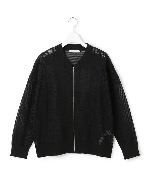 L size ONWARD(大きいサイズ) / エルサイズオンワード ブルゾン | メッシュレースブルゾン | 詳細8